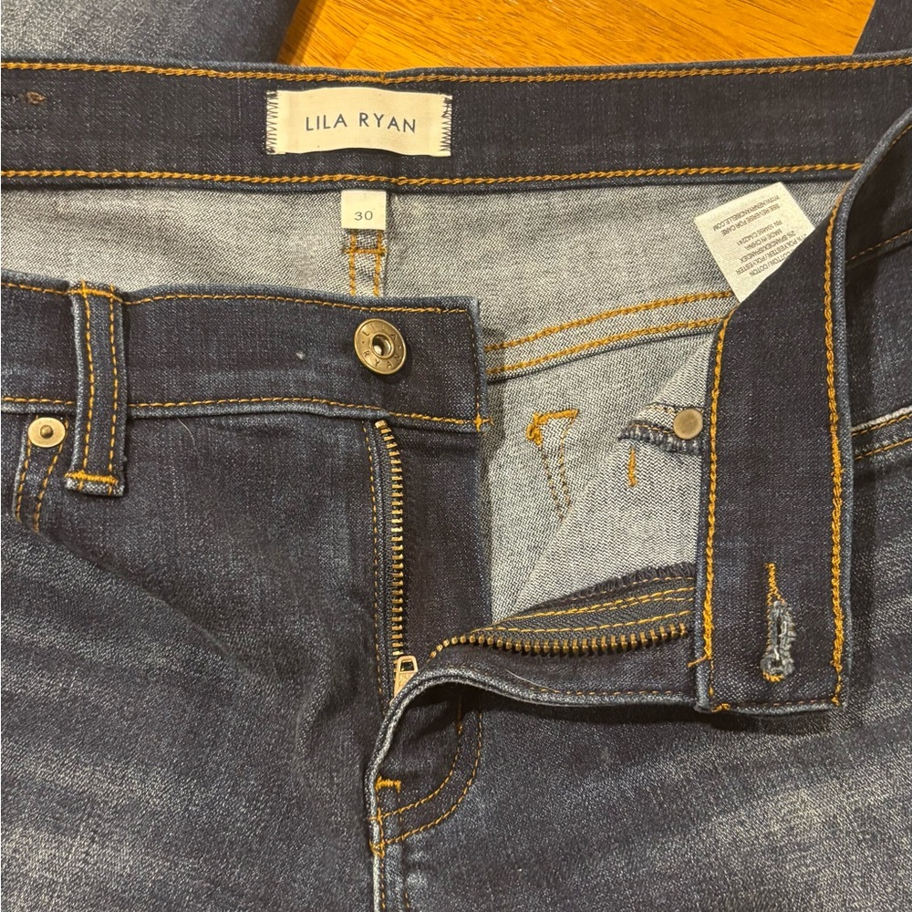 LILA RYAN Women’s Skinny Jeans - Dark Wash Blue - Picture 7 of 11